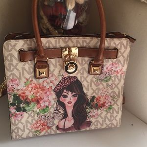 Handbag design hand painted